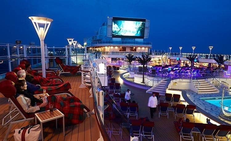 Princess Cruises signature Movies Under the Stars now has a new, larger and improved screen. 