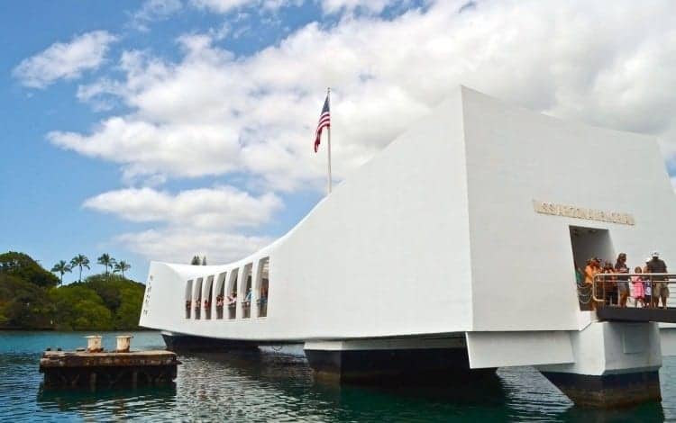 Pearl Harbor Memorial in Honolulu, Hawai'i, in remembrance to those who perished in the Dec. 7, 1941 aerial attack.
