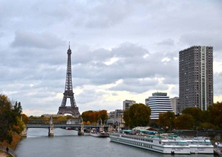 CroisiEurope Seine Princess docks a 10-15 minute walk to the Eiffel Tower.