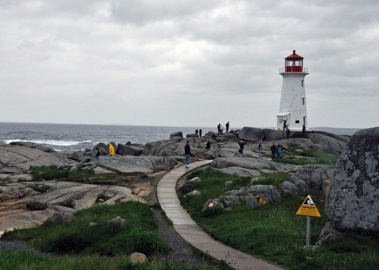 Peggy's Cove lighthouse near Halifax.