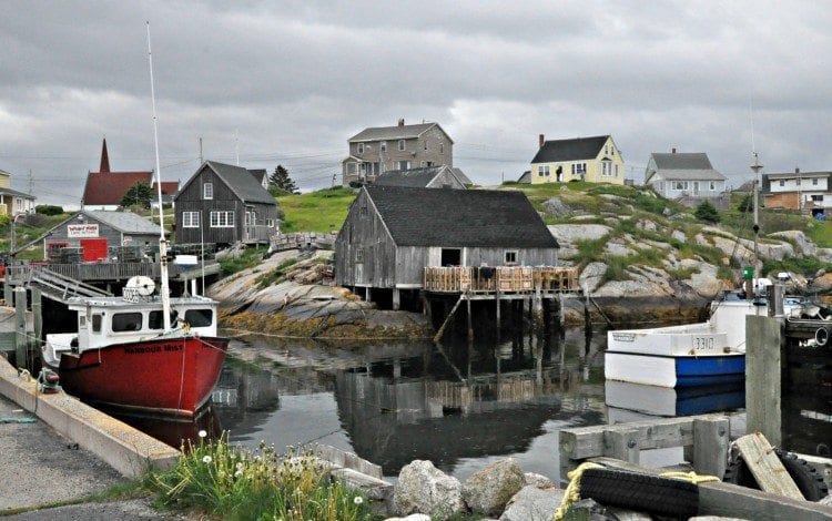 A walk through the village of Peggy's Cove outside of Halifax Nova Scotia.