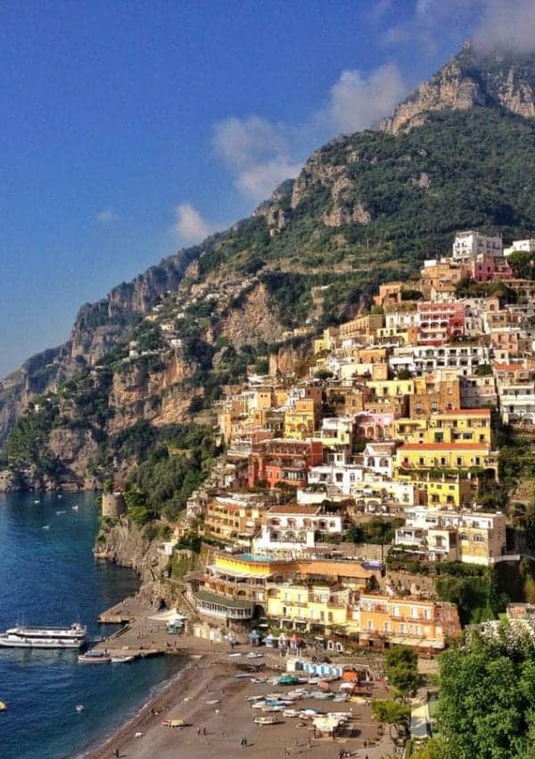 A visit to cliffside town of Positano on the Amalfi Coast may be included on a Western Mediterranean cruise,