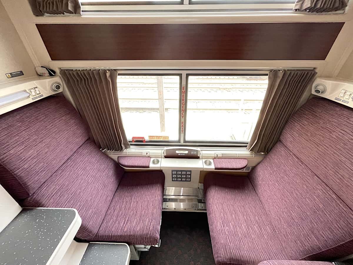 Amtrak Viewliner II roomette also goes from Florida to New York