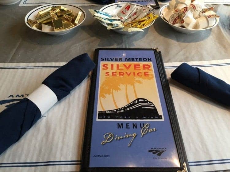 Dinner in the diner will only be available aboard the Silver Meteor starting July 1, 2015. 