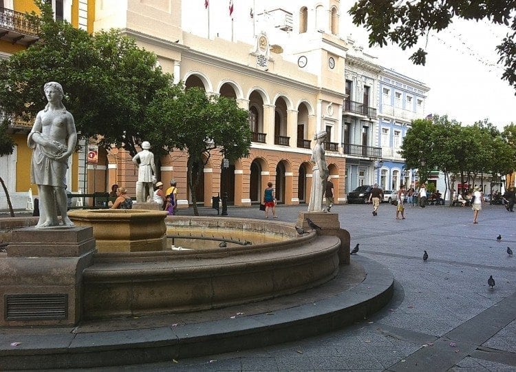Walk through Old San Juan to stay in shape on a cruise.