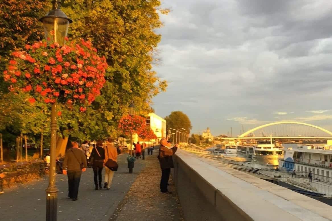 Bratislava Danube river promenade