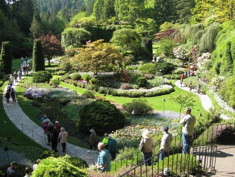 The Butchart Gardens in Victoria, British Columbia.