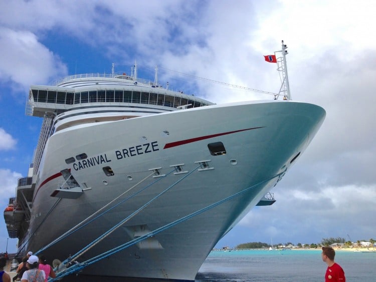 Carnival Breeze from another perspective.