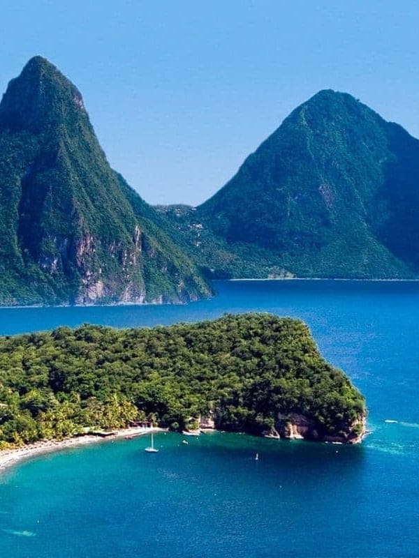 Beautiful view of the Pitons on St. Lucia. Photo: StLuciaNewsOnline.com