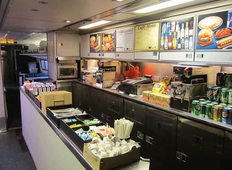 Amtrak Train Dining Car