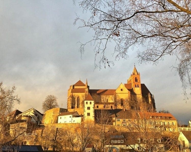 Breisach, Germany. St. Stephen's Cathedral at sunset.
