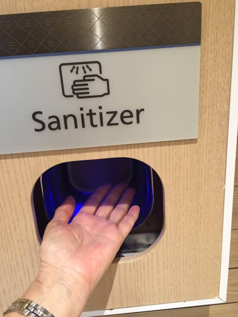 Viking Star automatic spray hand sanitizers.