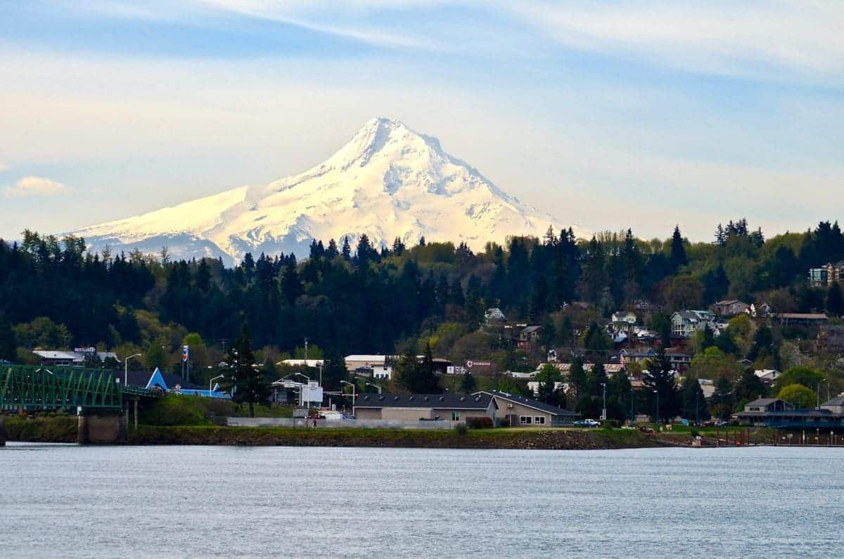 mt hood on a columbia river cruise