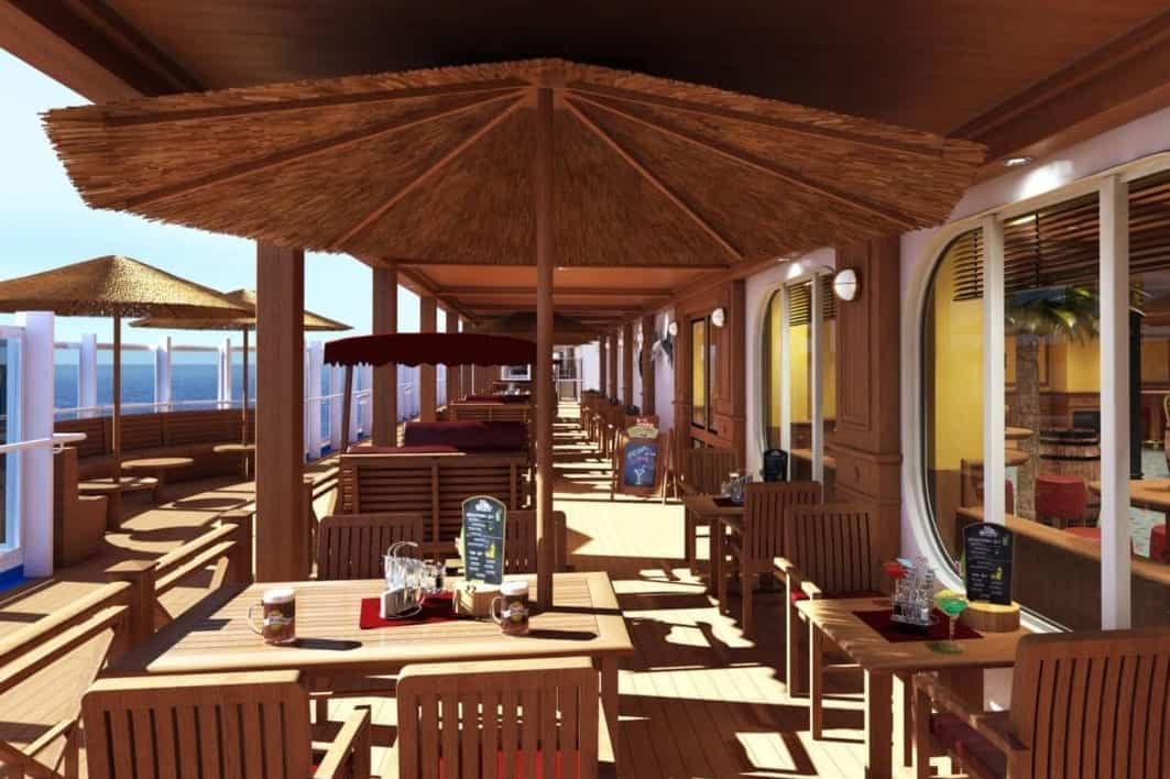 Artist rendering of Carnival Vista RedFrog Pub and Brewery.