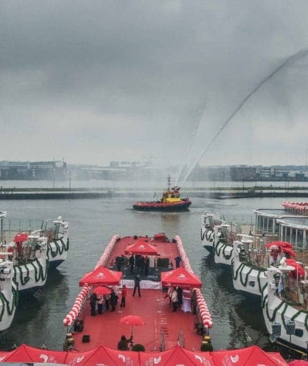 Viking River christens six new Viking Longships in Amsterdam.