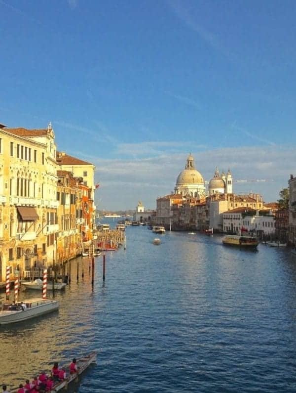 View of the Grand Canal in Venice from the Academia Bridge