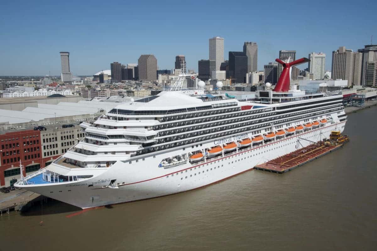 The Carnival Triumph begins year-round cruises of four- and five-day sailings from the Port of New Orleans.