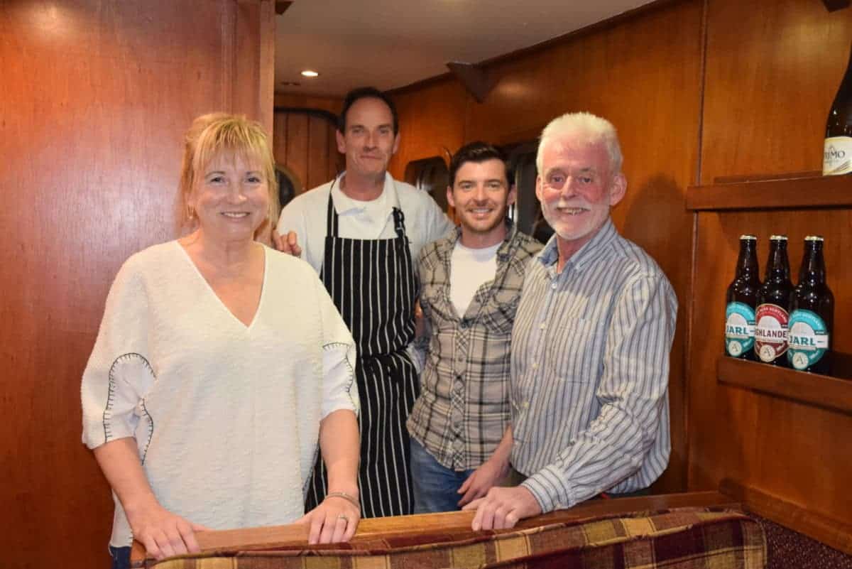 Finoa, Chef Mike, Jamie and Iain