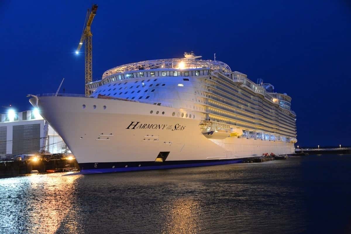 Harmony of the Seas in Saint Nazaire, France.