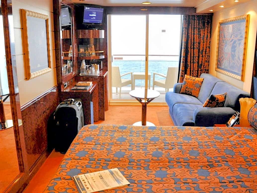 My luxurious Yacht Club suite aboard the MSC Splendida. 