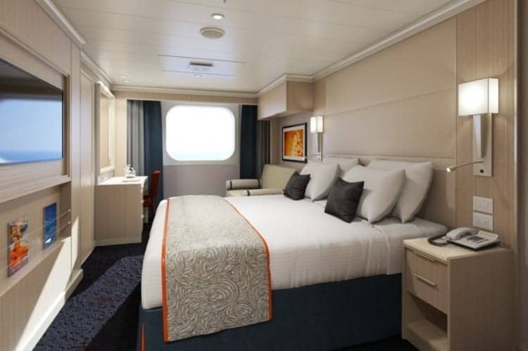 Koningsdam stateroom for solo cruisers. 