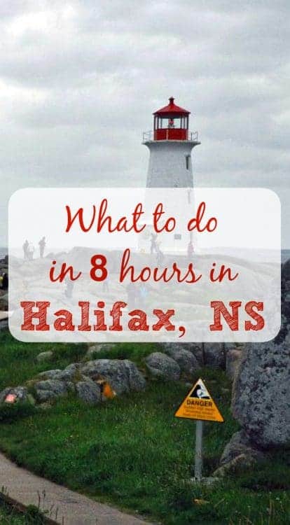 Pinterest pin for Halifax Peggys Cove