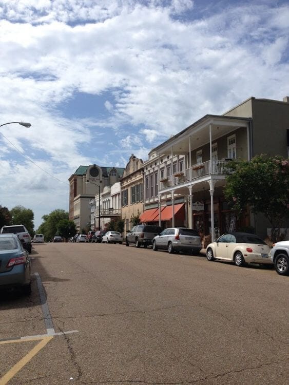 River cruising the Mississippi docked near downtown Natchez