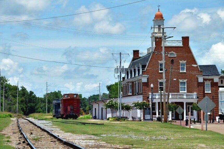 Downtown Vicksburg Old Railway Station