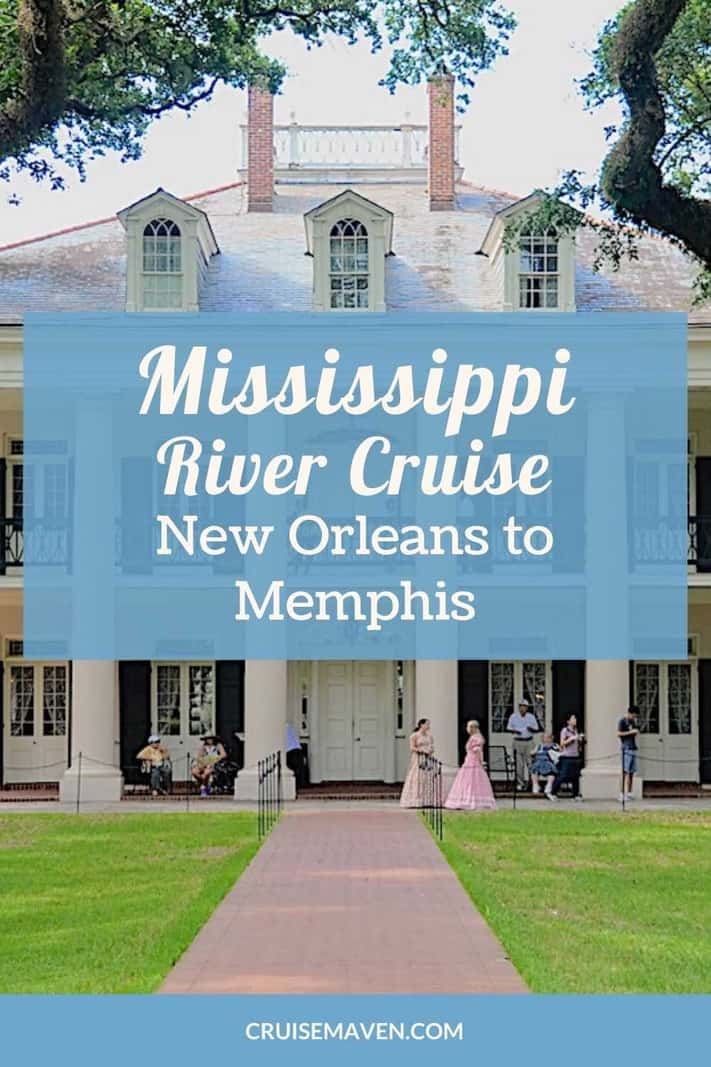 Pinterest pin for Mississippi River Cruise 