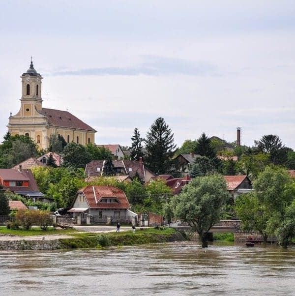 Springtime floods on the Danube River