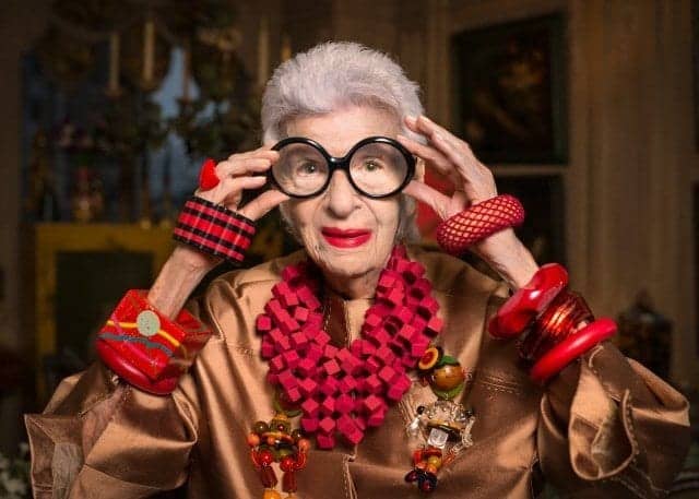 Iris Apfel Cunard Transatlantic Fashion Week