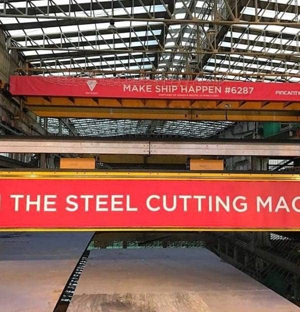 Virgin Voyages Steel Cutting Machine