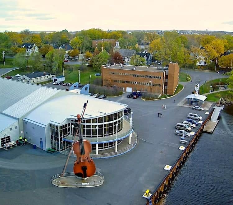 The famous fiddle at Sydney Nova Scotia one of several cruise ports in Canada.
