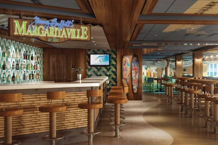 Norwegian Bliss Margaritaville restaurant.