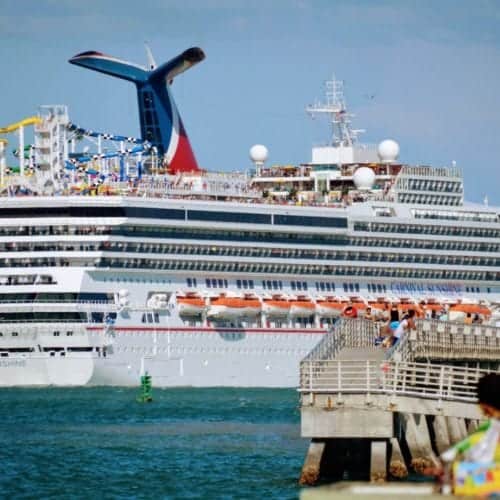 Carnival Sail Away from Jetty Park Port Canaveral