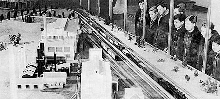 Santa Fe Railway model train exhibit