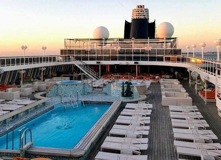 Crystal Serenity pool and Lido deck