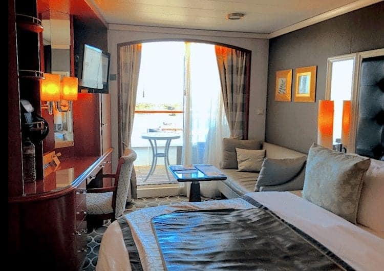 Crystal Serenity standard balcony stateroom