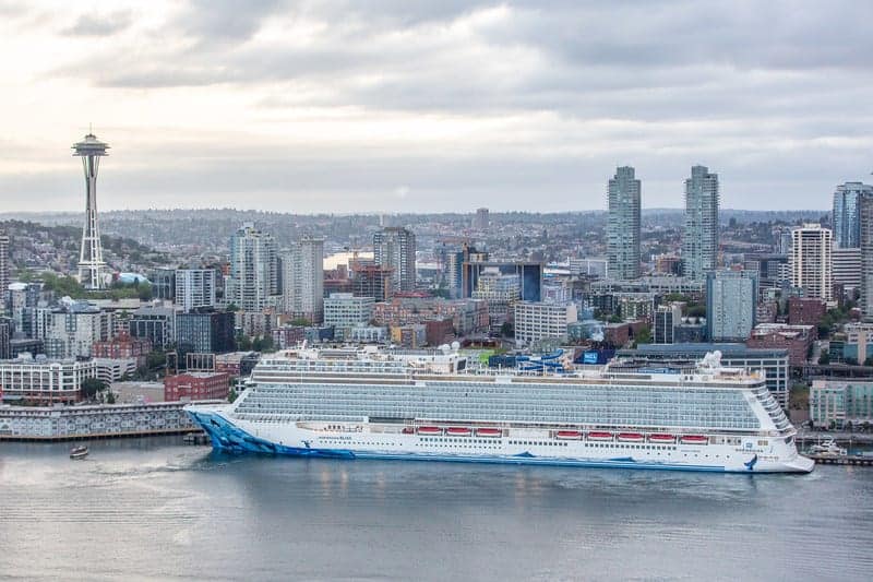 Norwegian Bliss Christened in Seattle