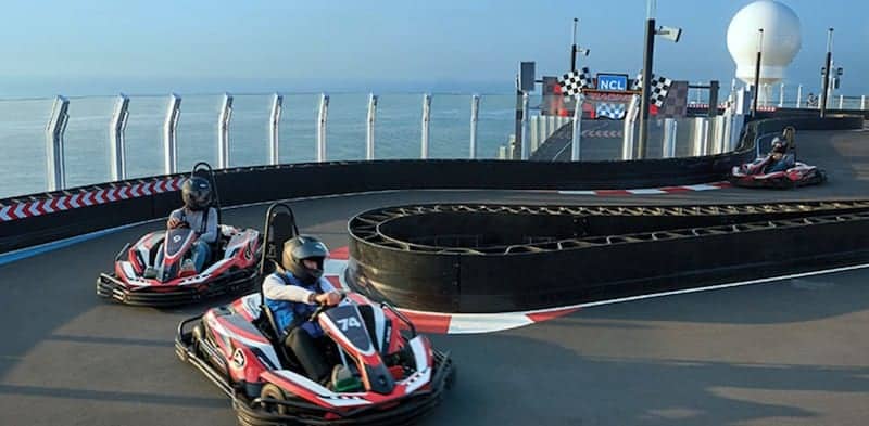 Norwegian Bliss go-karts