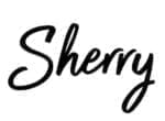 Sherry's Signature at the end of the article.