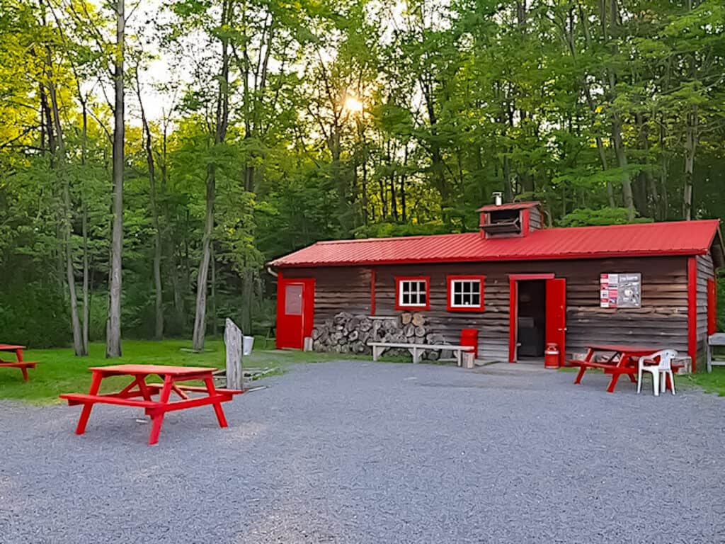 Typical sugar shack in rural Eastern Canada.