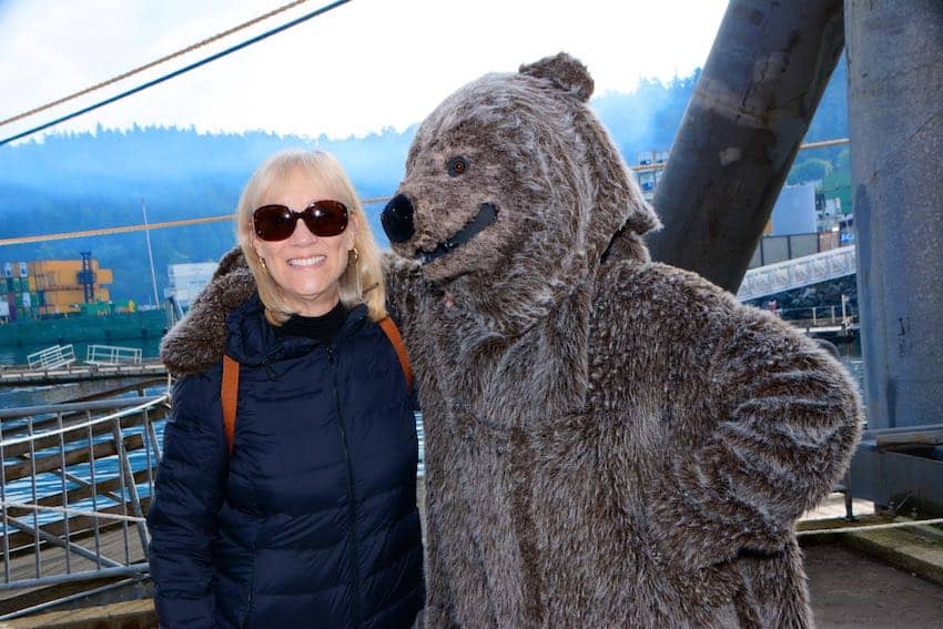 Cruise Maven Sherry photo with costumed bear