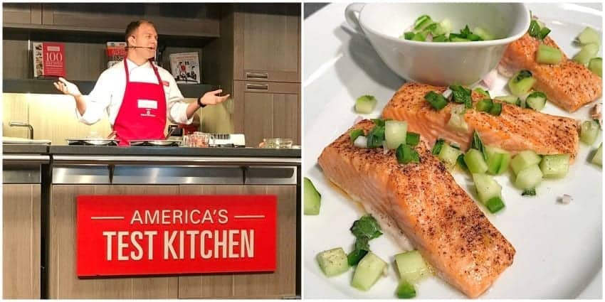 America's Test Kitchen cooking demonstration