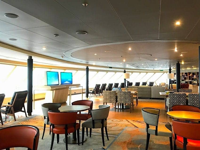 Explorations Central sitting area aboard Eurodam