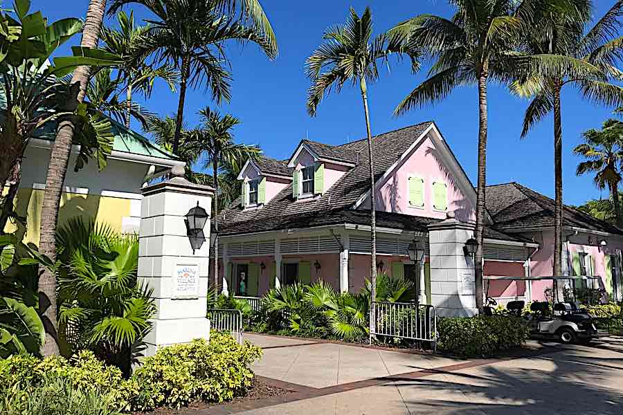 Marina Village entrance on Paradise Island.