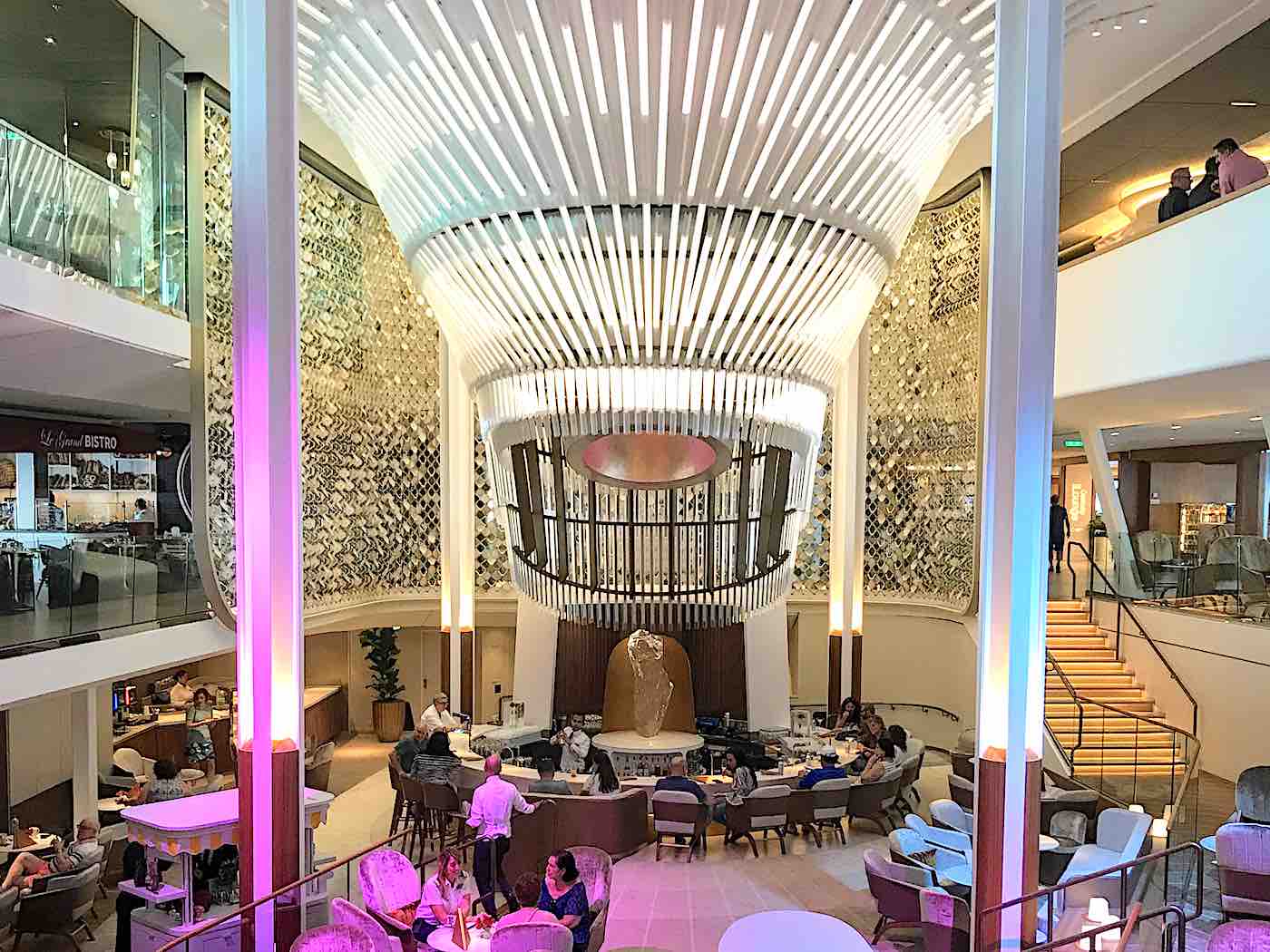 Celebrity Edge Grand Atrium for Always Included beverages