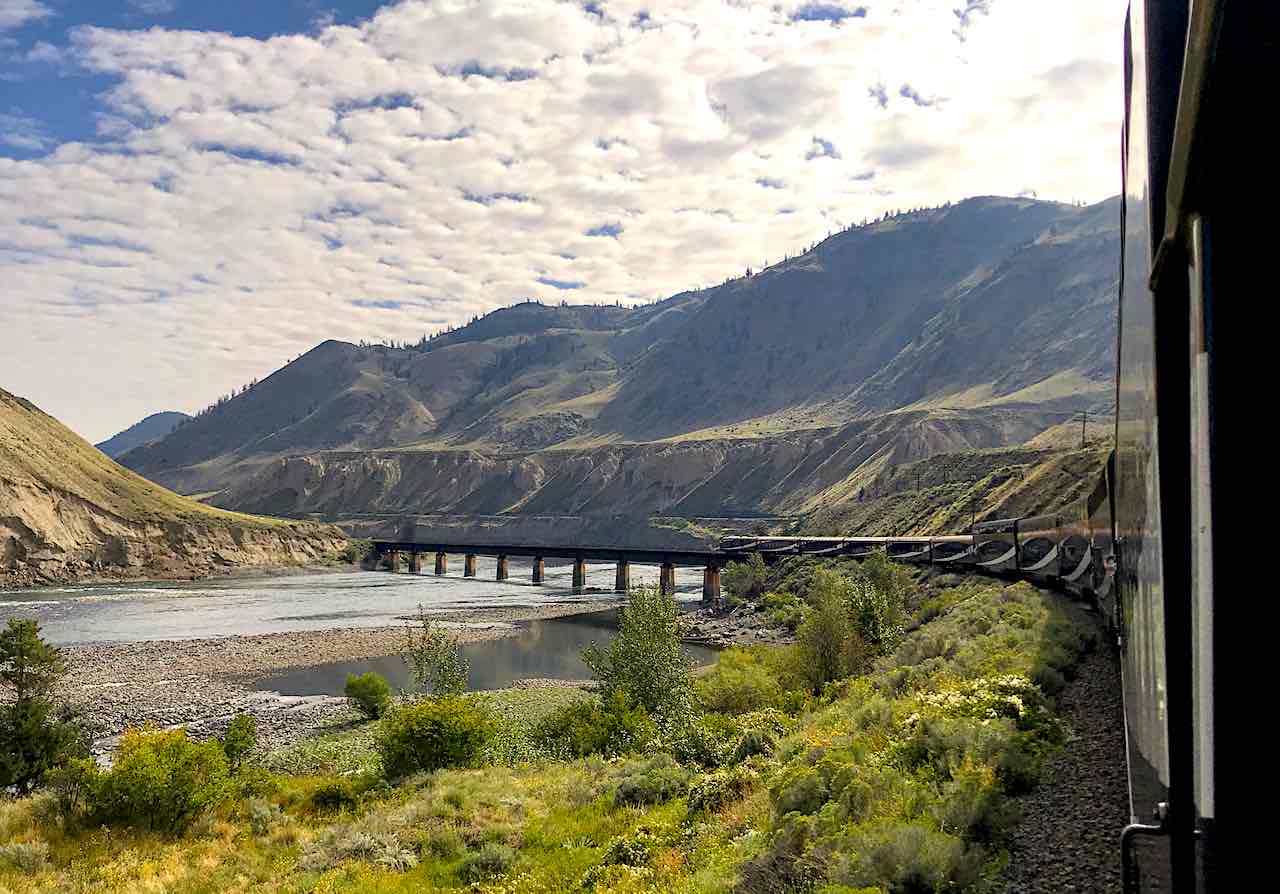 Luxury train Rocky Mountaineer in Canada