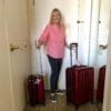 Me with my two Delsey suitcases.