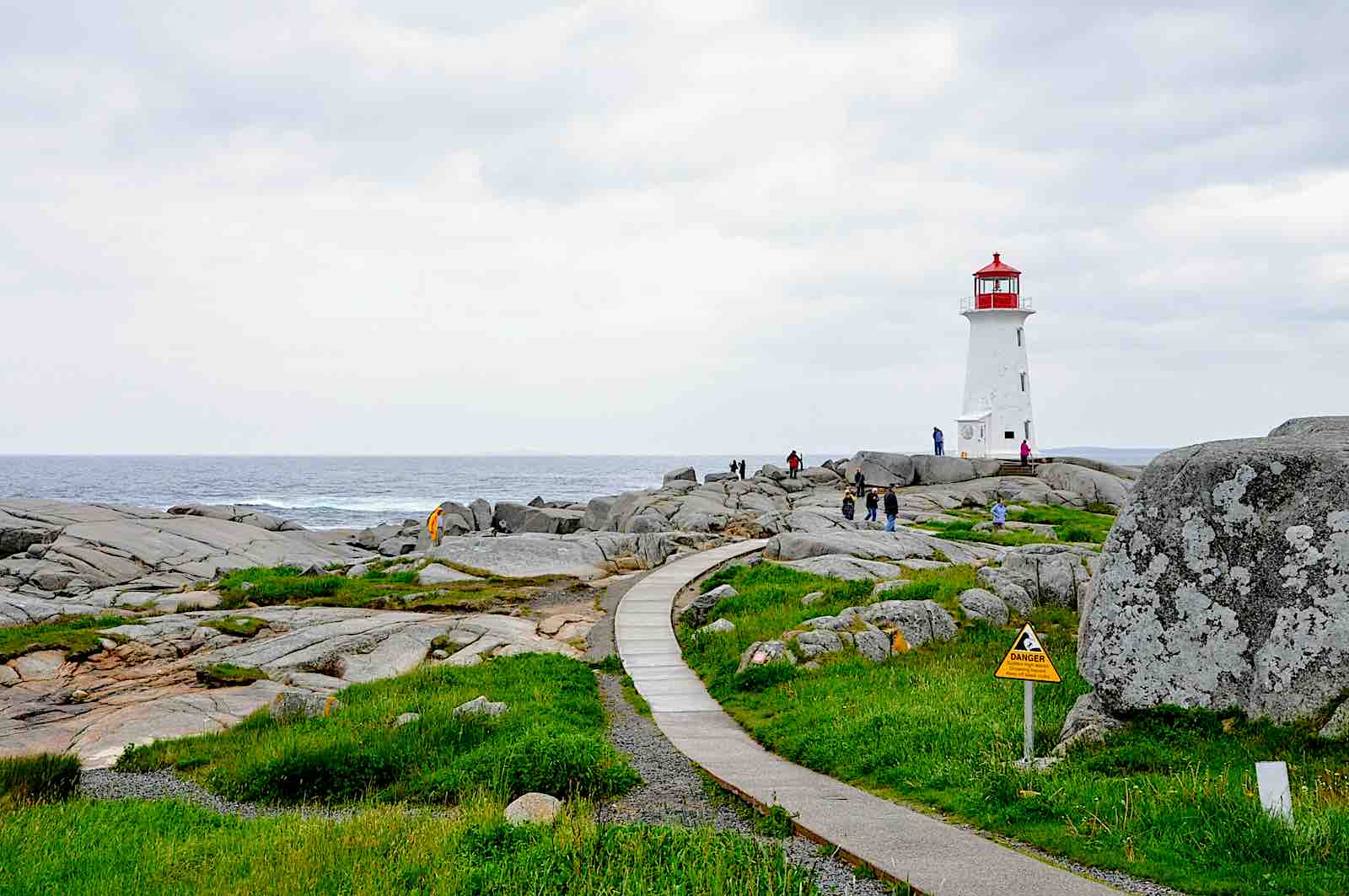 Peggy's Cove Lighthouse from the port of Halifax, Nova Scotia.